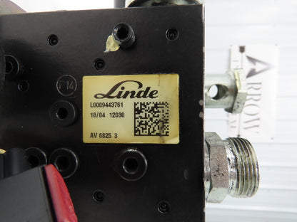 Linde L0009443761 Hydraulic 4-Lever Spool Valve Forklift Mast Control Off E32CL