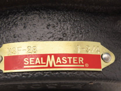 SealMaster MSF-28T Flange Mount Ball Bearing Unit 1-3/4" Bore 4-Bolt Flange