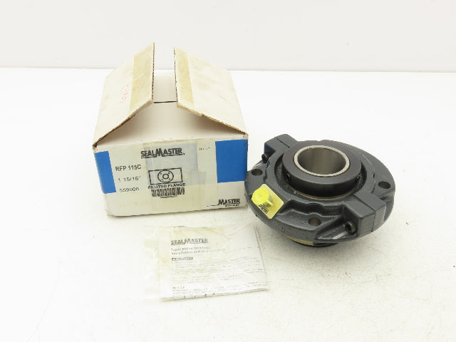 Seal Master RFP 115C Flange Mount Roller Bearing 1-15/16" ID Locking Collars