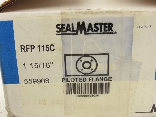 Seal Master RFP 115C Flange Mount Roller Bearing 1-15/16" ID Locking Collars