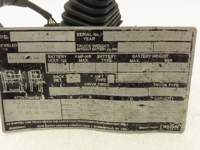 Linde 0009732997 Forklift Forward Reverse Selector Directional Switch Off E32CL