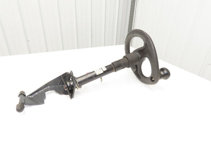 Linde 12855421000 Forklift Steering Wheel & Column W/Horn Removed From E32CL