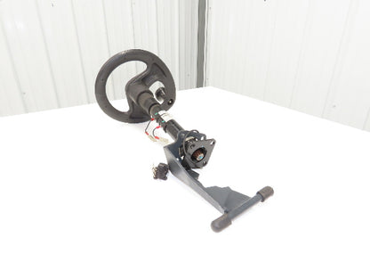 Linde 12855421000 Forklift Steering Wheel & Column W/Horn Removed From E32CL