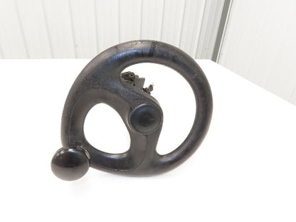 Linde 12855421000 Forklift Steering Wheel & Column W/Horn Removed From E32CL