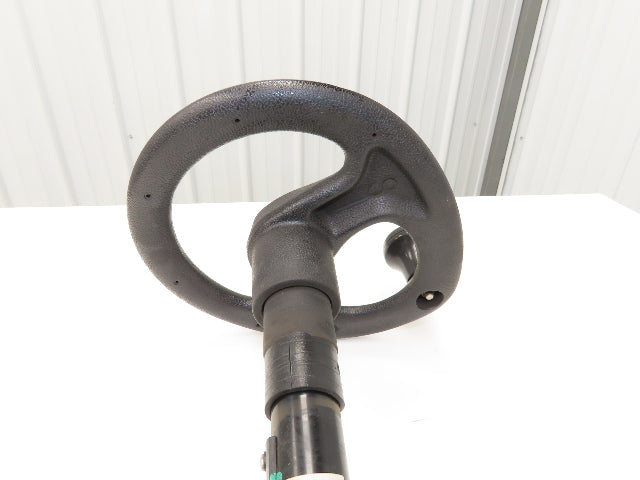 Linde 12855421000 Forklift Steering Wheel & Column W/Horn Removed From E32CL