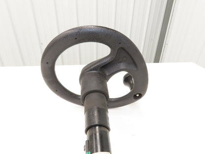 Linde 12855421000 Forklift Steering Wheel & Column W/Horn Removed From E32CL