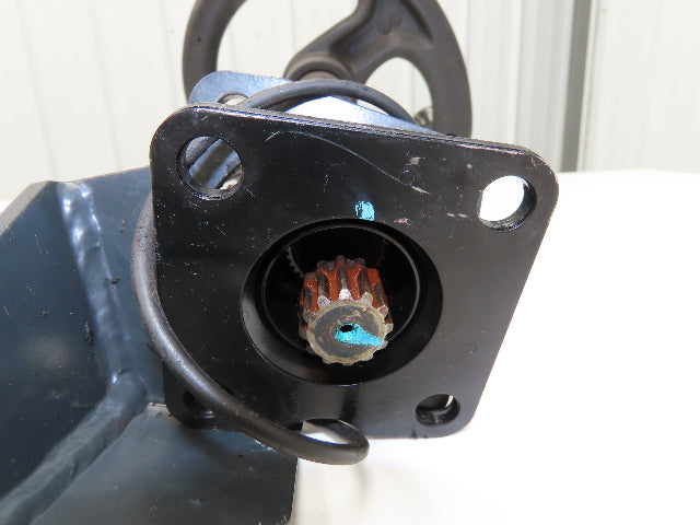 Linde 12855421000 Forklift Steering Wheel & Column W/Horn Removed From E32CL