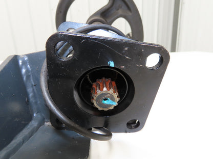 Linde 12855421000 Forklift Steering Wheel & Column W/Horn Removed From E32CL