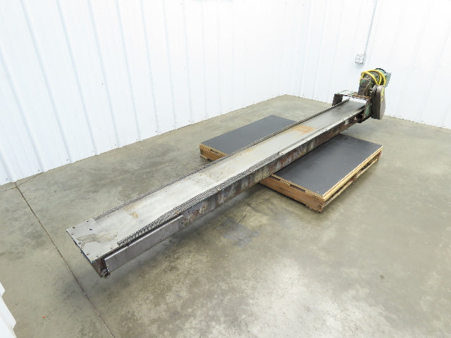 Livonia B-11 Magnetic Slide Chip Conveyor 11"W x 121"L Belt-Less 230/460V 3PH