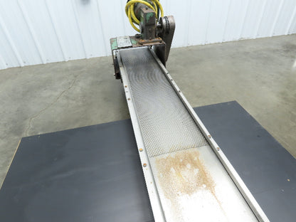 Livonia B-11 Magnetic Slide Chip Conveyor 11"W x 121"L Belt-Less 230/460V 3PH