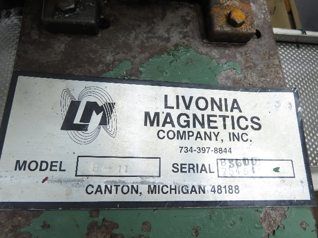 Livonia B-11 Magnetic Slide Chip Conveyor 11"W x 121"L Belt-Less 230/460V 3PH