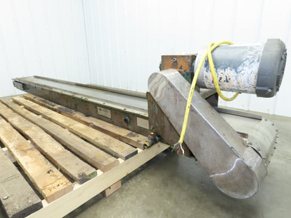 Livonia B-11 Magnetic Slide Chip Conveyor 11"W x 121"L Belt-Less 230/460V 3PH