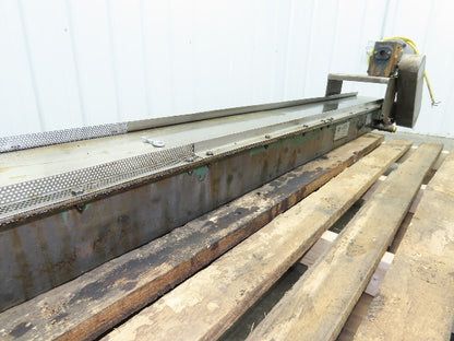 Livonia B-11 Magnetic Slide Chip Conveyor 11"W x 121"L Belt-Less 230/460V 3PH
