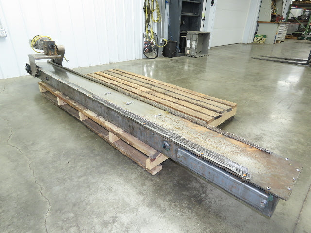 Livonia B-11 Magnetic Slide Chip Conveyor 11"W x 121"L Belt-Less 230/460V 3PH