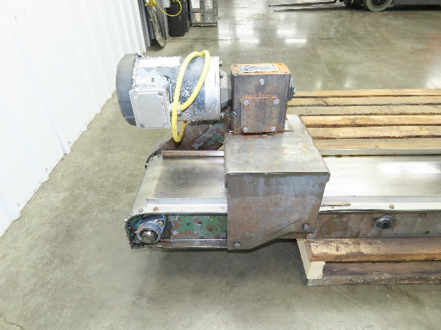 Livonia B-11 Magnetic Slide Chip Conveyor 11"W x 121"L Belt-Less 230/460V 3PH