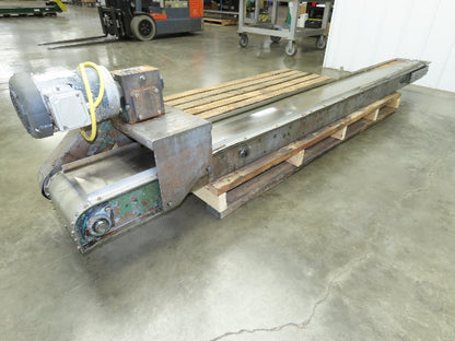 Livonia B-11 Magnetic Slide Chip Conveyor 11"W x 121"L Belt-Less 230/460V 3PH