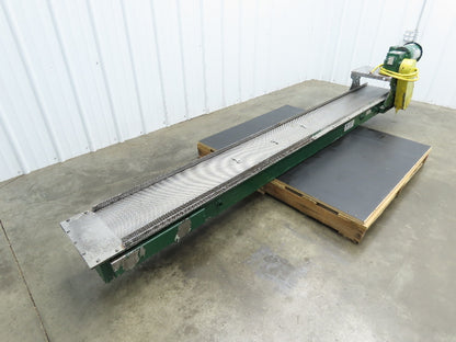 Livonia B-12 Magnetic Slide Chip Conveyor 12"W x 110"L Belt-Less 230/460V 3PH
