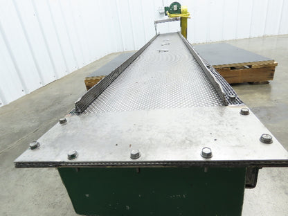 Livonia B-12 Magnetic Slide Chip Conveyor 12"W x 110"L Belt-Less 230/460V 3PH