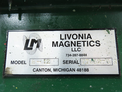 Livonia B-12 Magnetic Slide Chip Conveyor 12"W x 110"L Belt-Less 230/460V 3PH