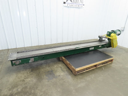 Livonia B-12 Magnetic Slide Chip Conveyor 12"W x 110"L Belt-Less 230/460V 3PH