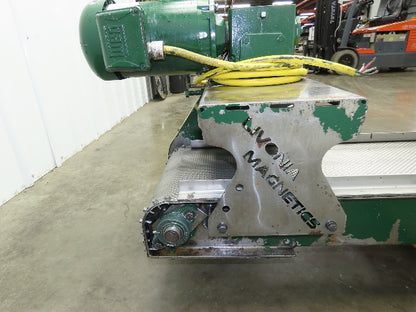 Livonia B-12 Magnetic Slide Chip Conveyor 12"W x 110"L Belt-Less 230/460V 3PH