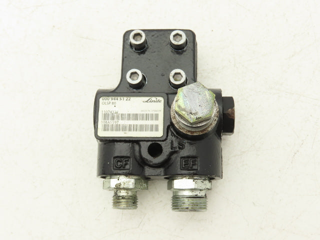 Linde 000 944 51 22 Forklift Hydraulic Pump Valve OLSP 80 Removed From E32CL