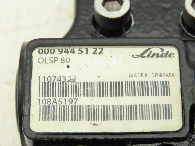 Linde 000 944 51 22 Forklift Hydraulic Pump Valve OLSP 80 Removed From E32CL