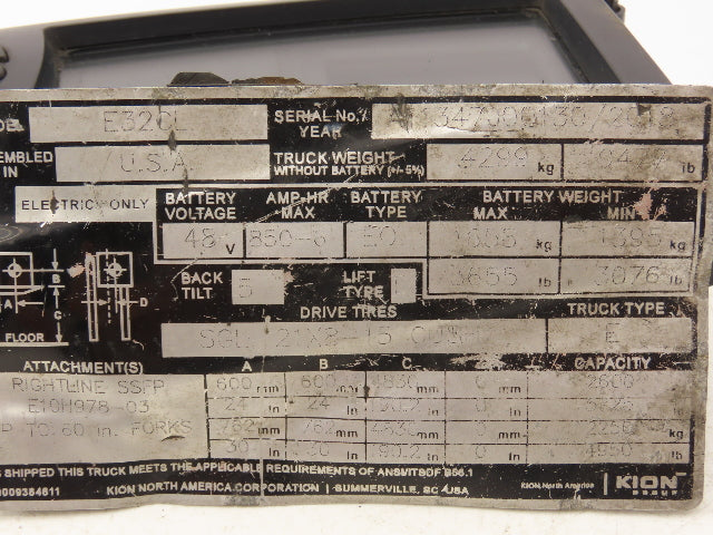 Linde 1347-360 50 00 Forklift Dash Display Instrument Panel Off E32CL READ