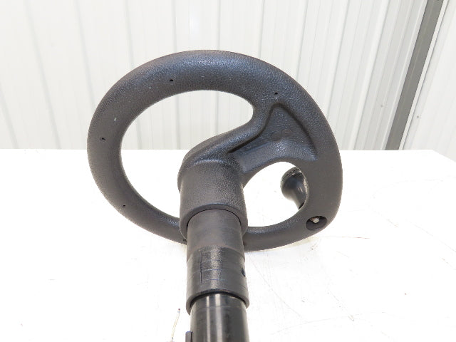 Linde 12855421000 Forklift Steering Wheel & Column W/Horn Removed From E32CL