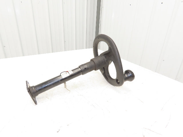 Linde 12855421000 Forklift Steering Wheel & Column W/Horn Removed From E32CL