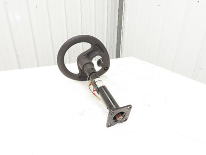 Linde 12855421000 Forklift Steering Wheel & Column W/Horn Removed From E32CL
