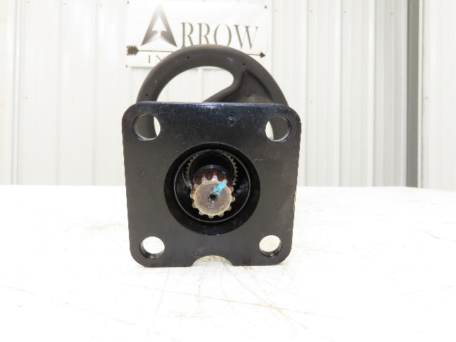 Linde 12855421000 Forklift Steering Wheel & Column W/Horn Removed From E32CL