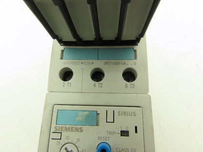 Siemens 3RB2036-1UB0 Motor Protection Overload relay 12.5-50A w/40A Contactor