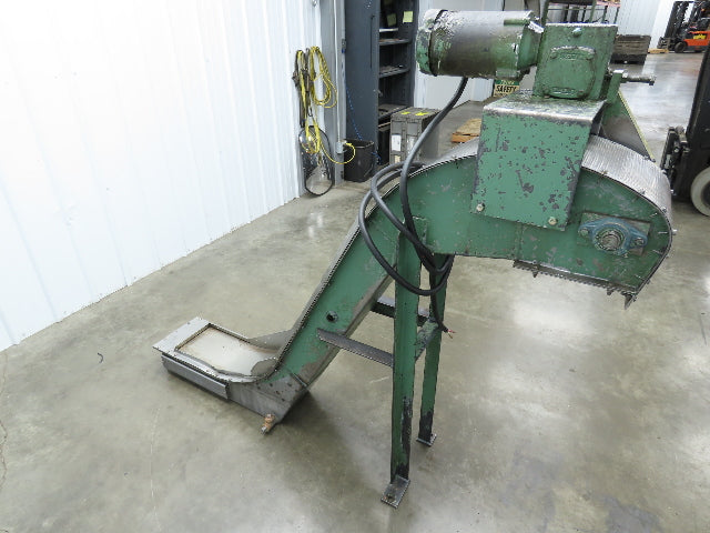 Livonia B-11 11"W x 73"L Magnetic Incline Chip Conveyor 38" Discharge 230/460V