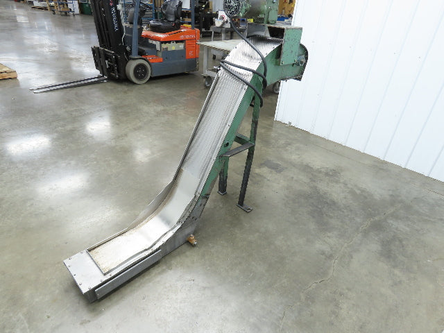 Livonia B-11 11"W x 73"L Magnetic Incline Chip Conveyor 38" Discharge 230/460V