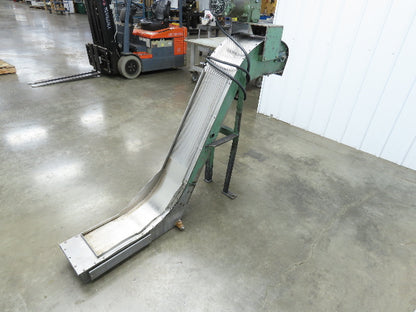 Livonia B-11 11"W x 73"L Magnetic Incline Chip Conveyor 38" Discharge 230/460V