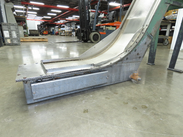 Livonia B-11 11"W x 73"L Magnetic Incline Chip Conveyor 38" Discharge 230/460V