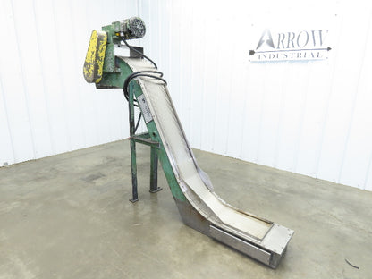 Livonia B-11 11"W x 73"L Magnetic Incline Chip Conveyor 38" Discharge 230/460V