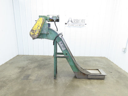 Livonia B-11 11"W x 73"L Magnetic Incline Chip Conveyor 38" Discharge 230/460V