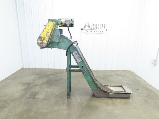 Livonia B-11 11"W x 73"L Magnetic Incline Chip Conveyor 38" Discharge 230/460V