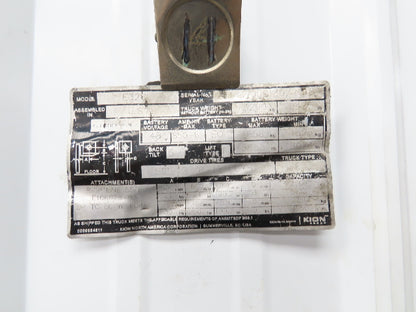Linde Forklift Parking Emergency Brake Assembly Removed From E32CL