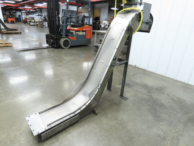 Livonia B-11 11"W x 73"L Magnetic Incline Chip Conveyor 38" Discharge 230/460V