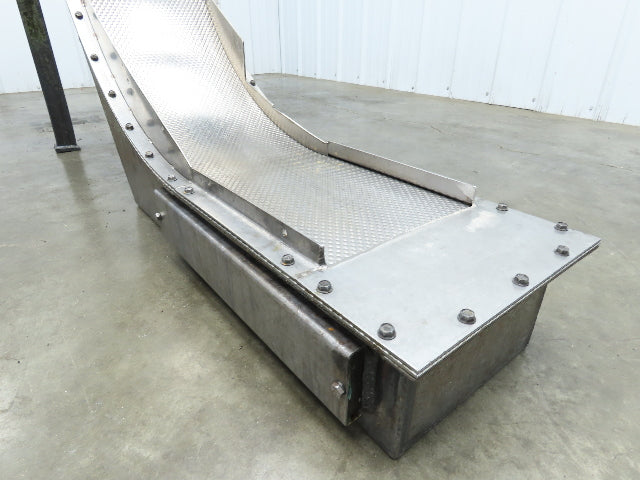 Livonia B-11 11"W x 73"L Magnetic Incline Chip Conveyor 38" Discharge 230/460V