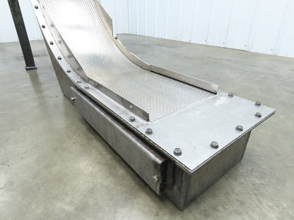 Livonia B-11 11"W x 73"L Magnetic Incline Chip Conveyor 38" Discharge 230/460V