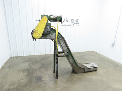 Livonia B-11 11"W x 73"L Magnetic Incline Chip Conveyor 38" Discharge 230/460V