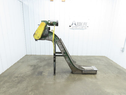 Livonia B-11 11"W x 73"L Magnetic Incline Chip Conveyor 38" Discharge 230/460V