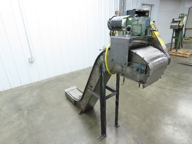 Livonia B-11 11"W x 73"L Magnetic Incline Chip Conveyor 38" Discharge 230/460V