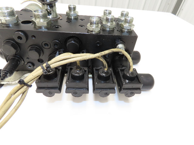 Linde L0009443761 Hydraulic 4-Lever Spool Valve Forklift Mast Control Off E32CL