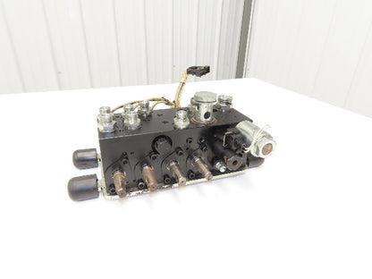 Linde L0009443761 Hydraulic 4-Lever Spool Valve Forklift Mast Control Off E32CL