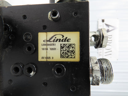 Linde L0009443761 Hydraulic 4-Lever Spool Valve Forklift Mast Control Off E32CL